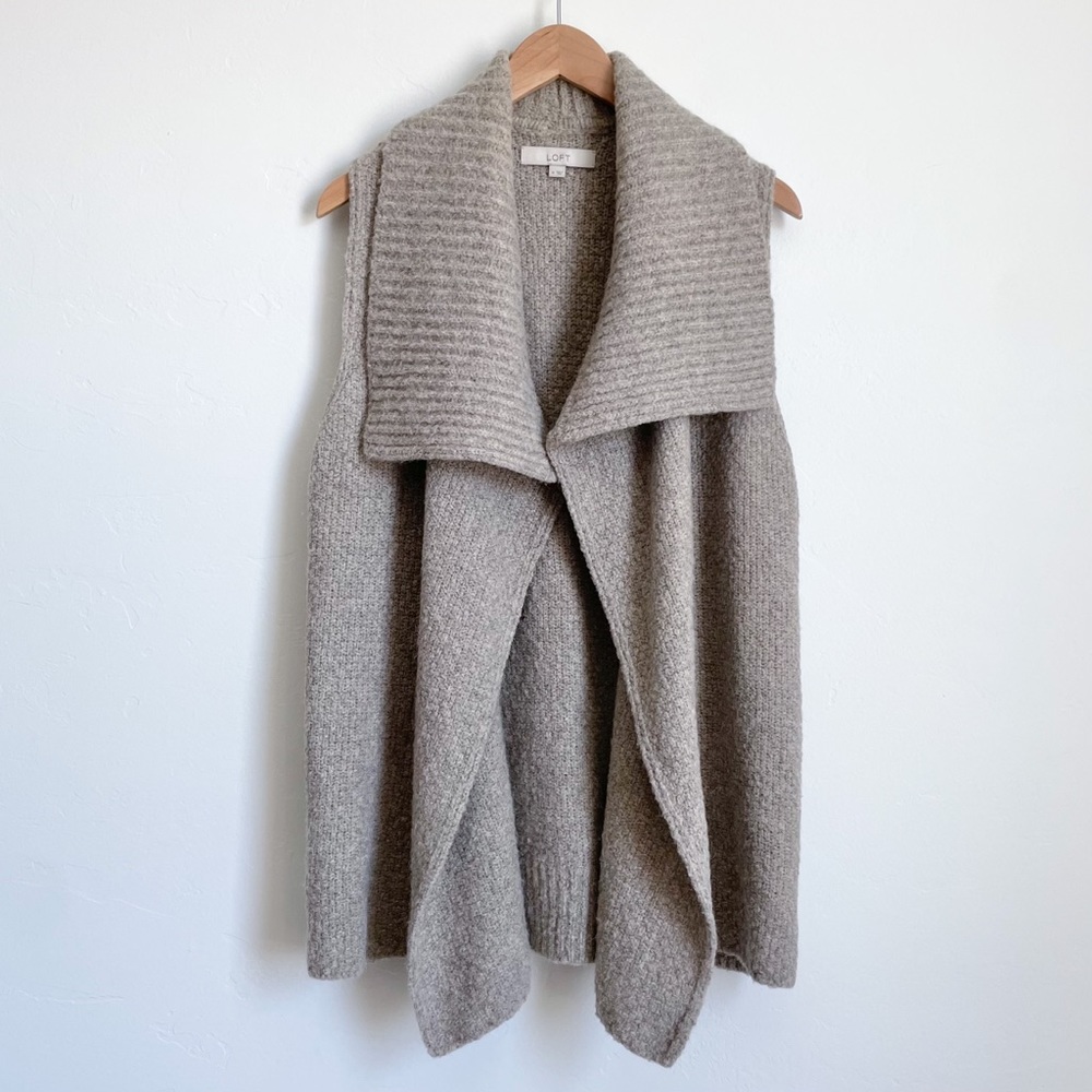Loft Wool/Alpaca Blend Chunky Knit Vest